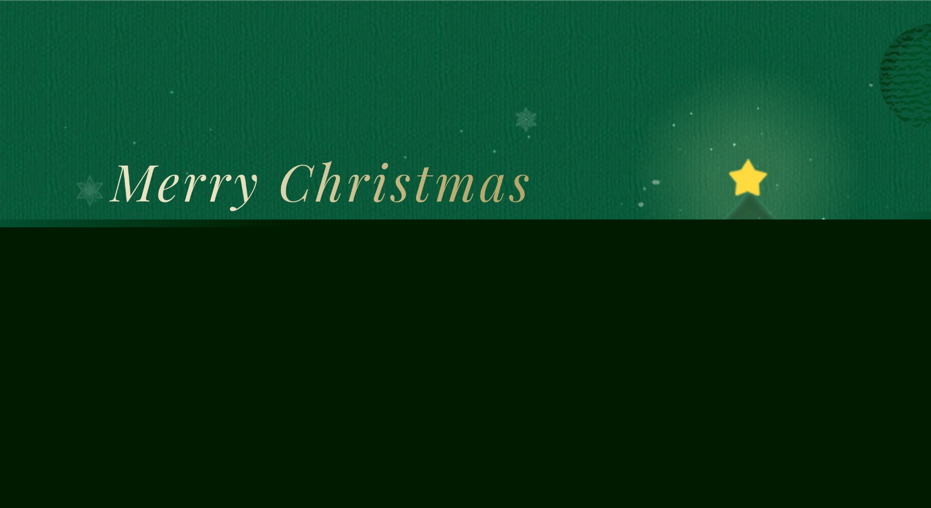 Merry Christmas！