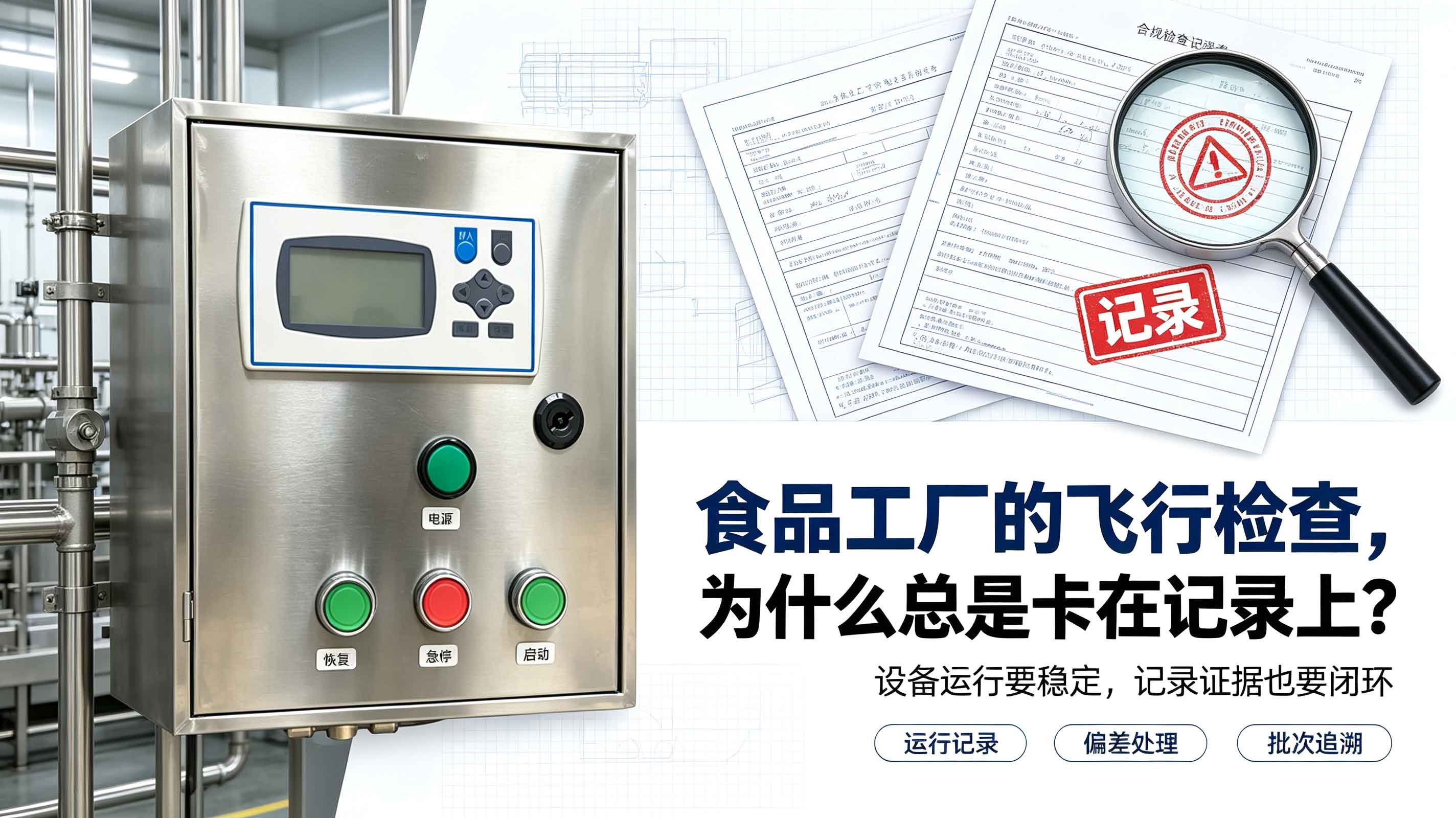 食品工厂的飞行检查，为什么总是卡在记录上？