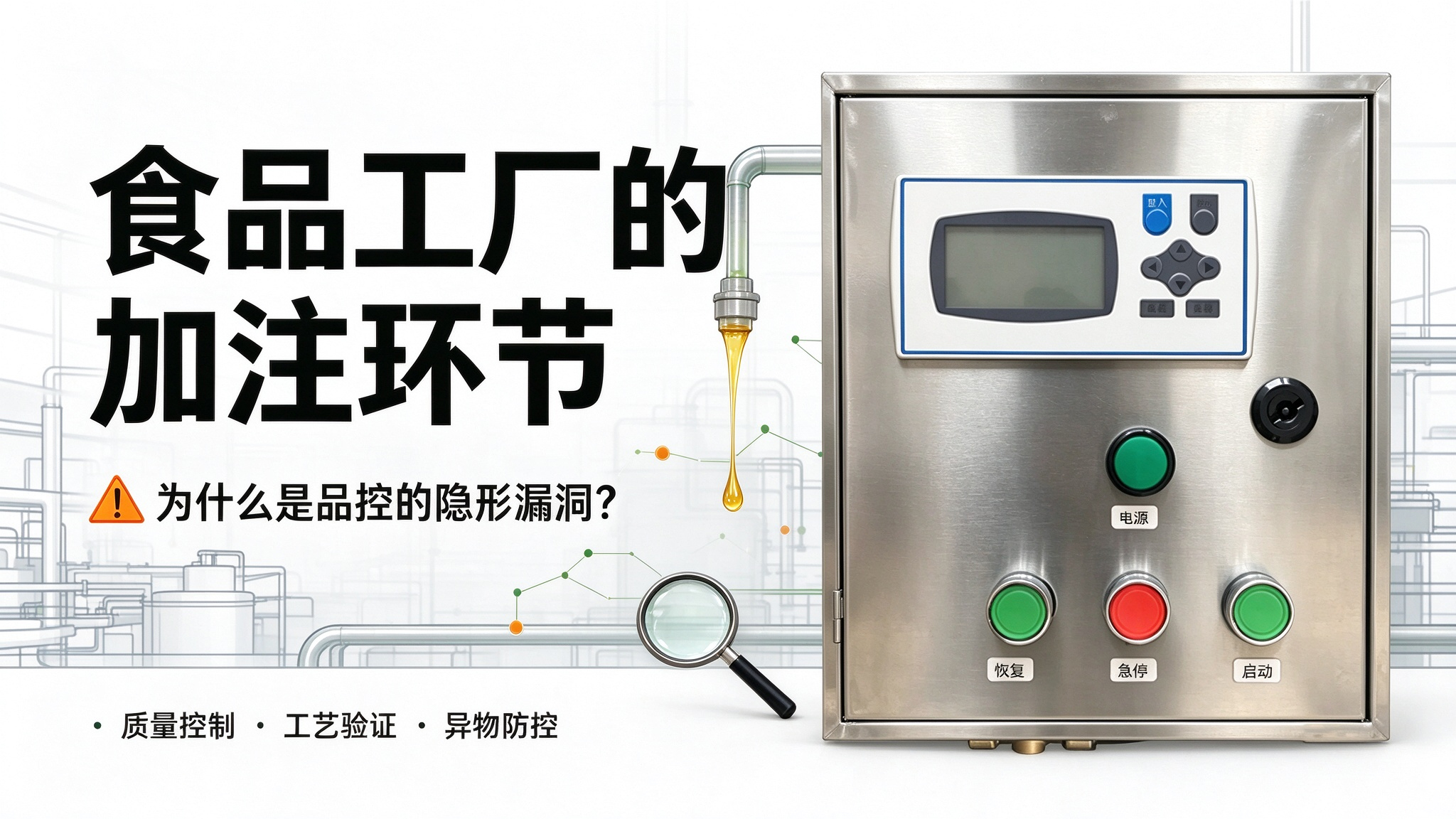 食品工厂的加注环节，为什么是品控的&ldquo;隐形漏洞&rdquo;？